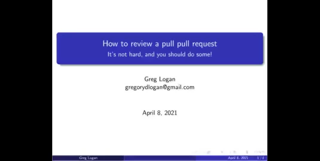 Thumbnail of How to review a pull request