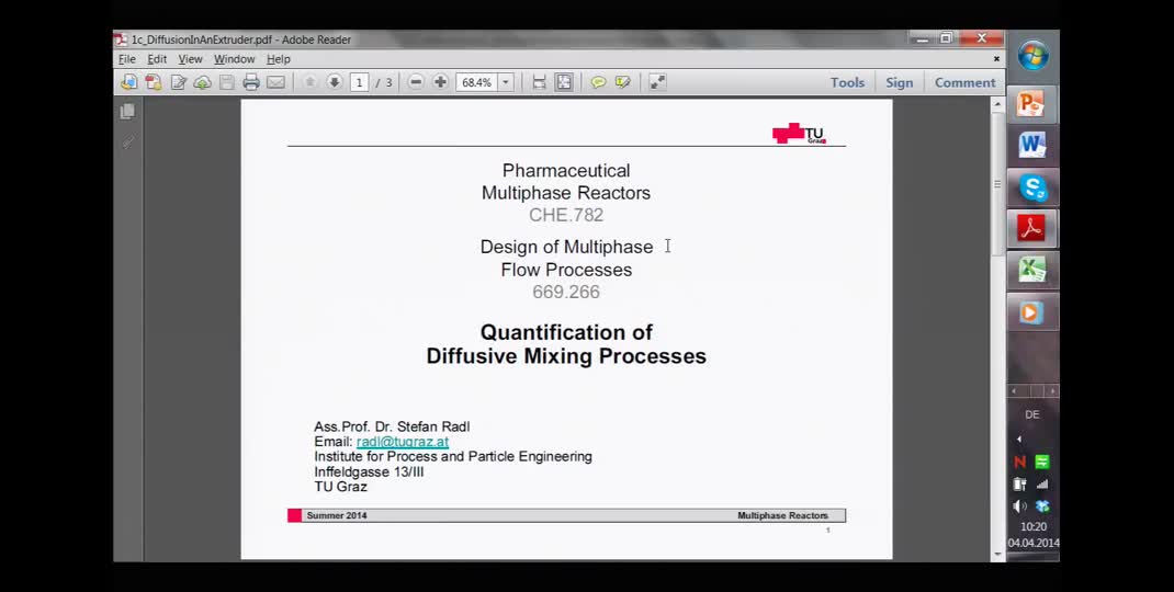 Thumbnail of 4. April 2014 (3 - Exercise Mixing (Extruder) )