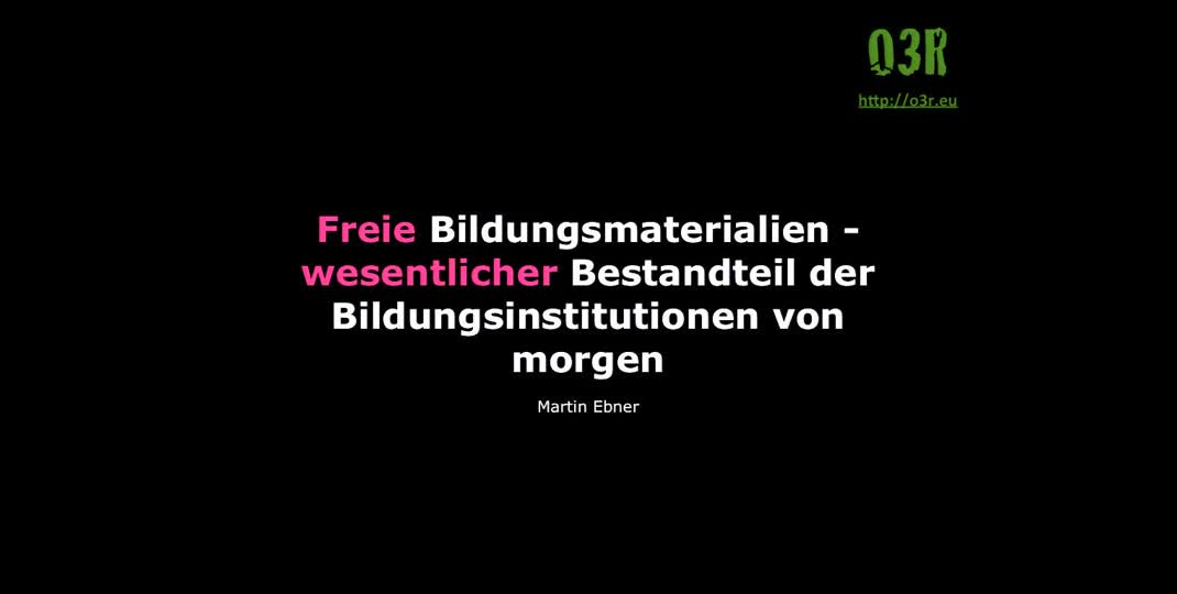 Thumbnail of OER - Open Educational Resources