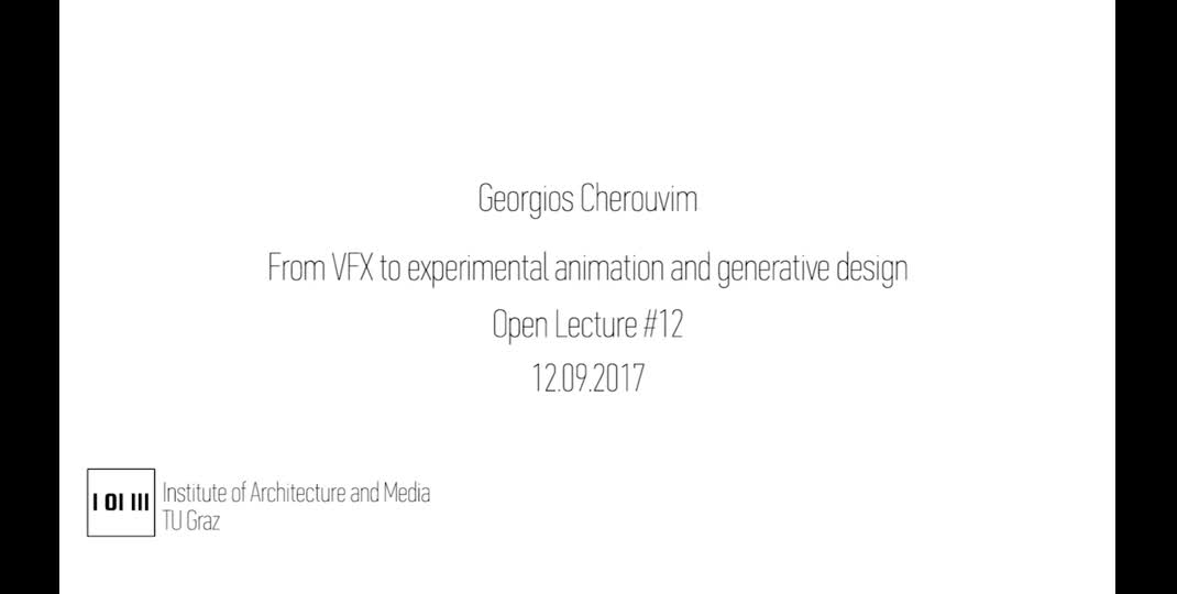 Thumbnail of #12 From VFX to experimental animation and generative design (12.09.2017)