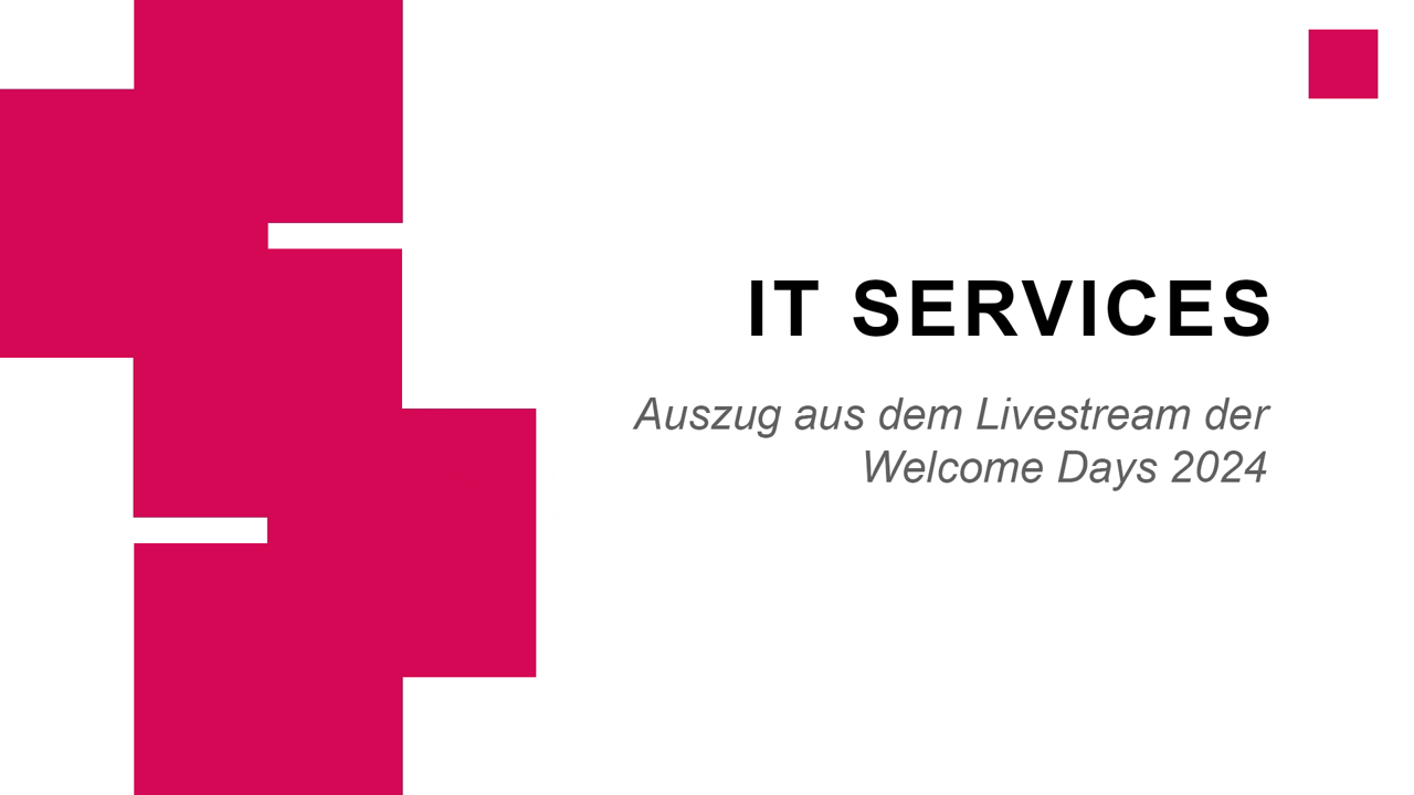 Thumbnail of Welcome Days - IT Services