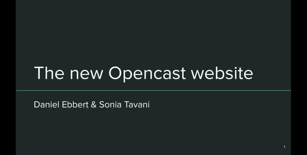 Thumbnail of The new Opencast website