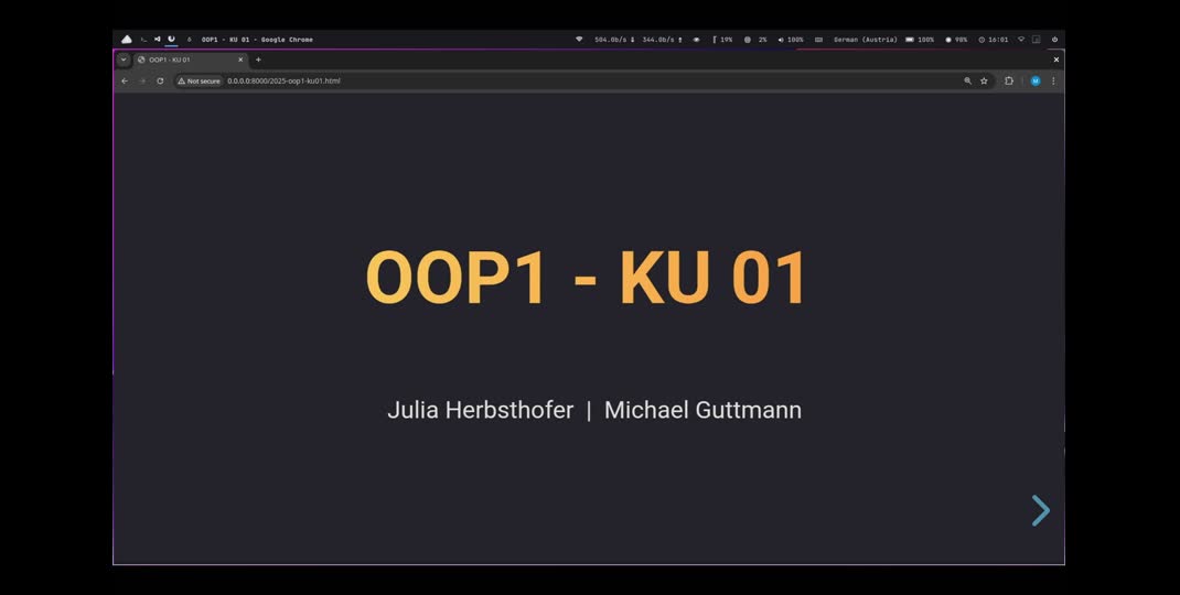 Thumbnail of OOP1 Practicals 01 - Classes (1/2)