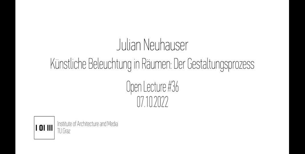 Thumbnail of #36 Künstliche Beleuchtung in Räumen: Der Gestaltungsprozess