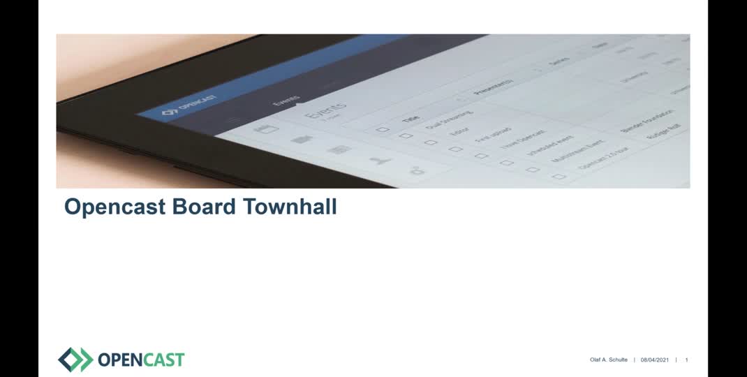 Thumbnail of Townhall with the Opencast Board