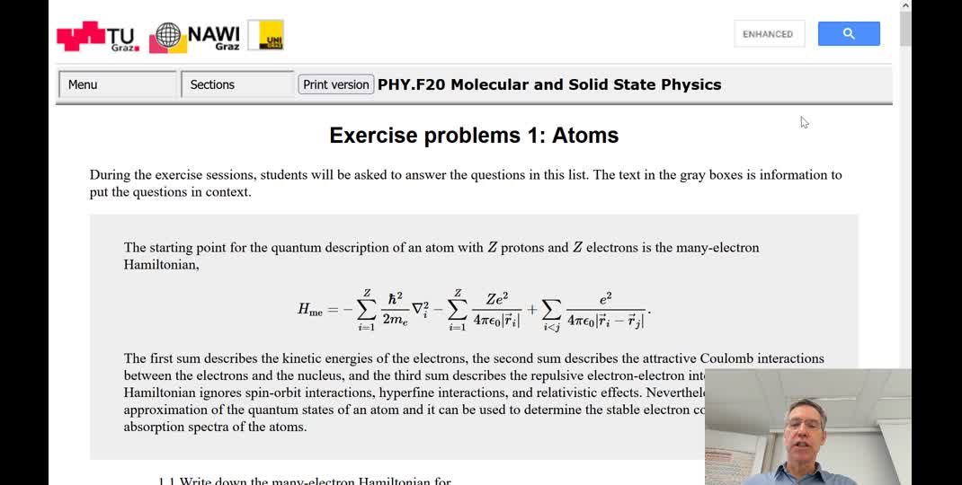 Thumbnail of Exercise questions: Atoms