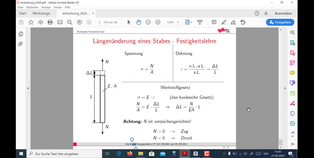 Thumbnail of VO16 Kapitel 9: Verformungen (Teil 1)