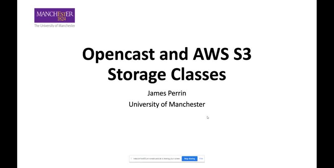Thumbnail of Opencast and AWS S3 Storage Classes