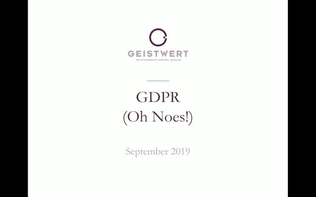 Thumbnail of GDPR and Legal Discussions