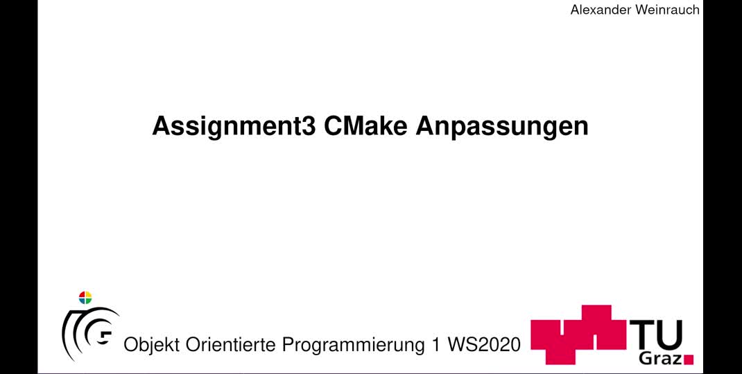 Thumbnail of Tutorial 7 CMake Anpassungen