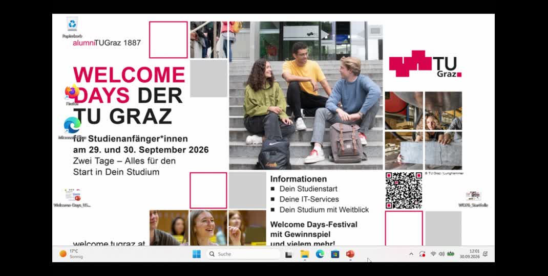 Thumbnail of Welcome Days 2026 - Day 2 - Umweltsystemwissenschaften / Naturwissenschaften-Technologie