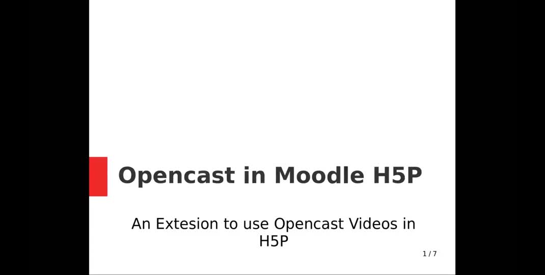 Thumbnail of Integration of Opencast into Moodle H5P