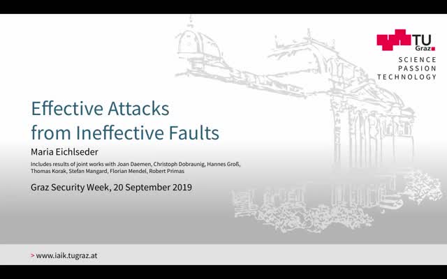 Thumbnail of Effective Attacks from Ineffective Faults
