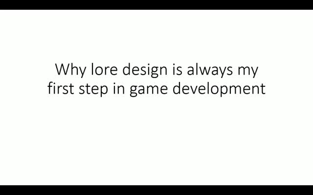 Thumbnail of Why I always start with developing lore before ...