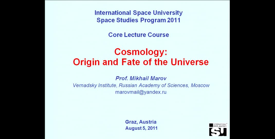 Thumbnail of Cosmology