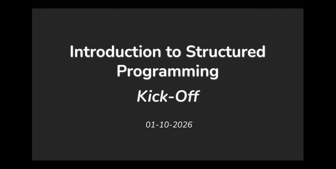 Thumbnail of ISP - Lecture 00 - Kick-Off