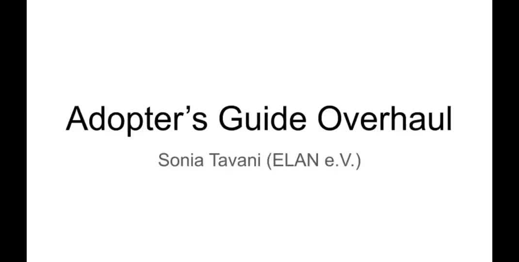 Thumbnail of The Adopter's Guide Overhaul