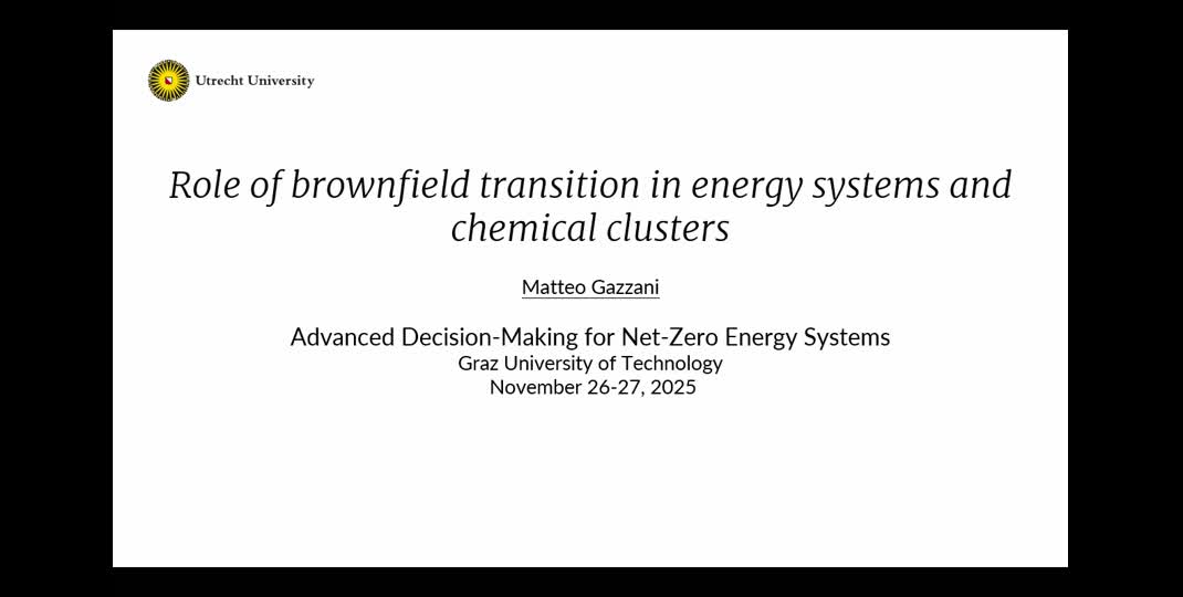 Thumbnail of Role of brownfield transition in energy systems and chemical clusters