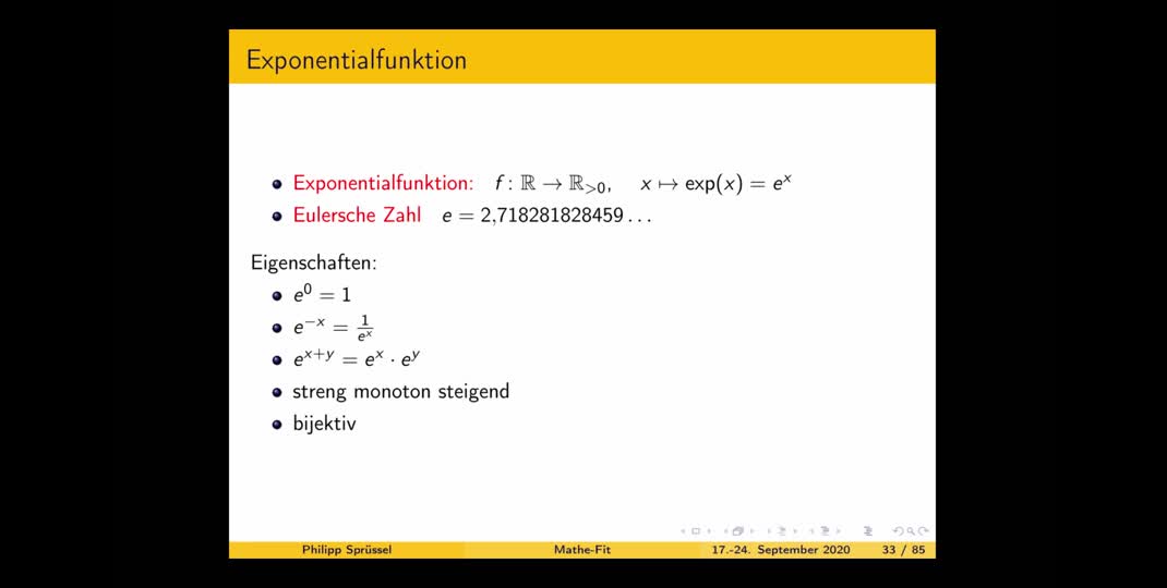 Thumbnail of #3 Exponential-, Logarithmus- und Winkelfunktionen, Ableitungen