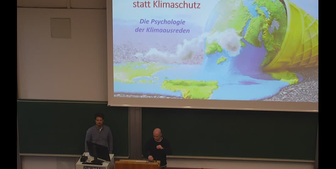 Thumbnail of [Ringvorlesung ZUKUNFT – Der Beitrag der Hochschulen zur Lösung gesellschaftlicher Krisen] "Selbsttäuschung statt Klimaschutz – Die Psychologie der Klimaausreden"