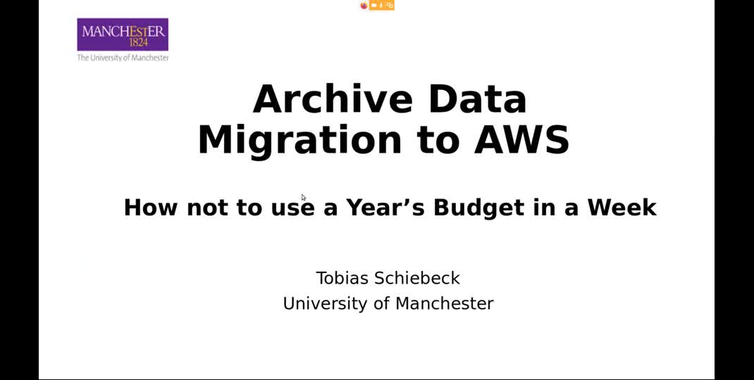 Thumbnail of Archive Data Migration to AWS - How not to use a years budget in a week
