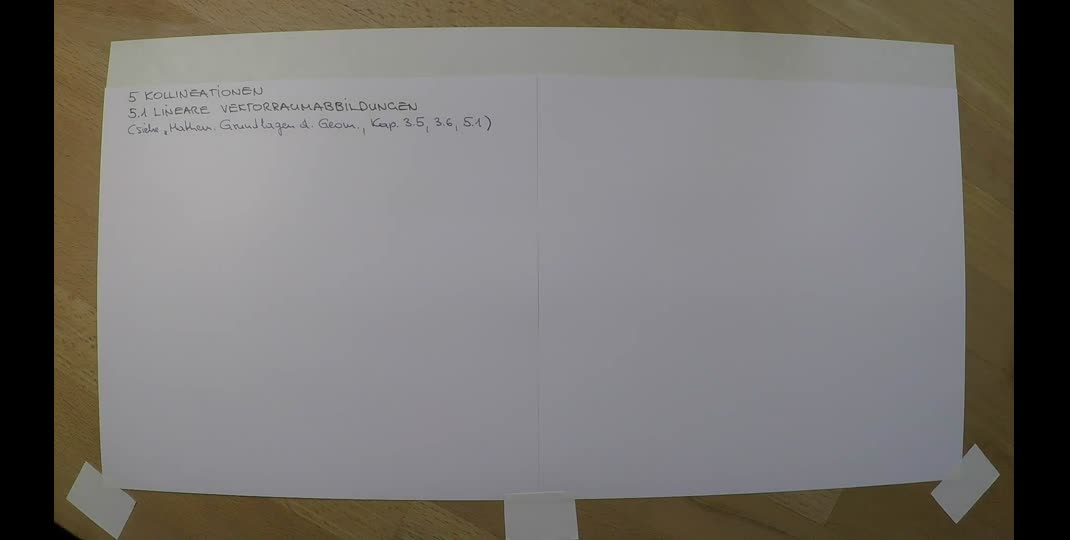 Thumbnail of #6 Kapitel 5: Kollineationen (Teil 1)