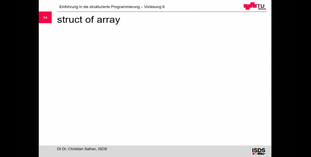 Thumbnail of Structs III – Structs und Arrays