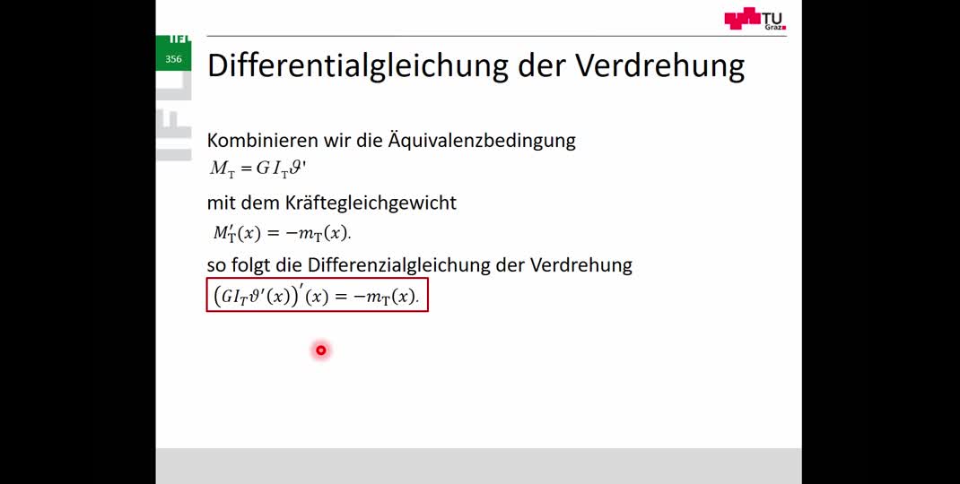 Thumbnail of 13. Vorlesung Festigkeitslehre: Torsion (dünnwandig geschlossene Querschnitte)