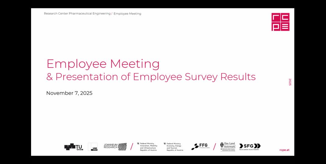 Thumbnail of Presentation employee survey