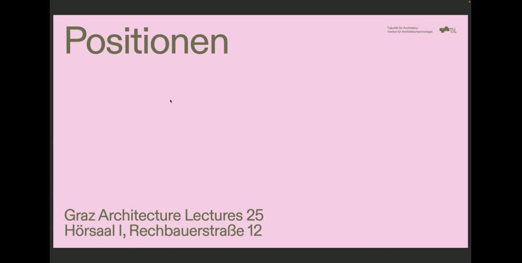Thumbnail of Graz Architecture Lectures 25