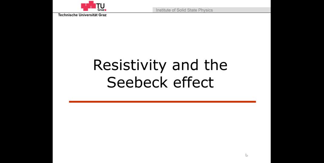 Thumbnail of Resistivity and Seebeck effect