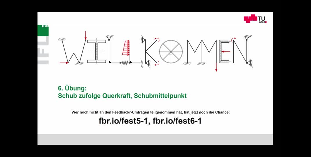 Thumbnail of 7. Übung Festigkeitslehre: Schub zufolge Querkraft, Schubmittelpunkt