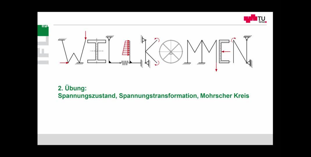 Thumbnail of 2. Übung Festigkeitslehre: Spannungszustand, -transformation, Mohrscher Kreis