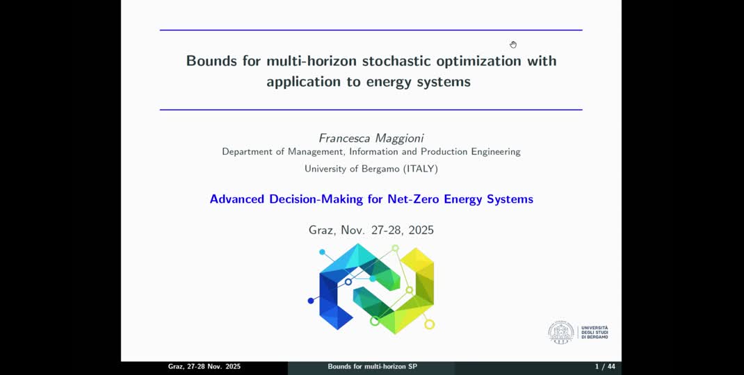 Thumbnail of Bounds for multi-horizon stochastic optimization with application to energy system