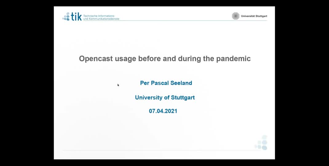 Thumbnail of Opencast Usage before and during the pandemic