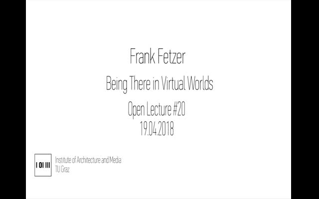 Thumbnail of #20 Being There in Virtual Worlds