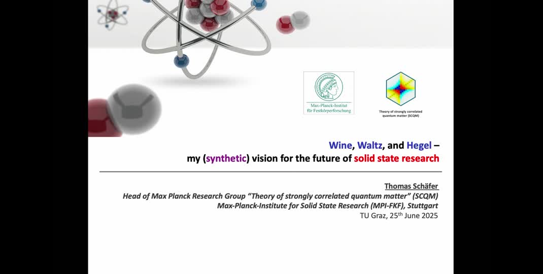 Thumbnail of Scientific Talk and Lehrprobe: ThSC