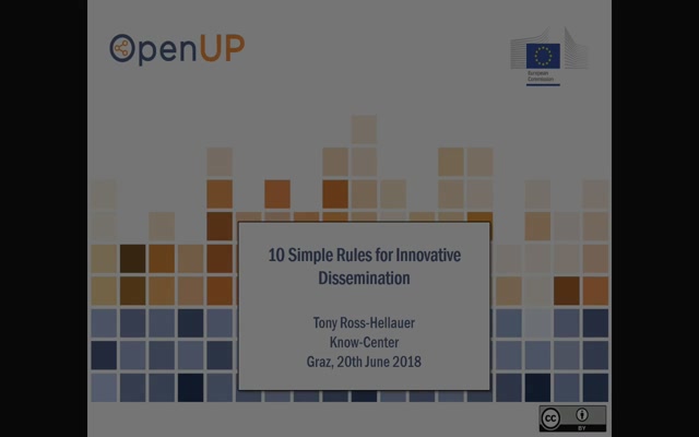 Thumbnail of 10 Simple Rules for Innovative Dissemination