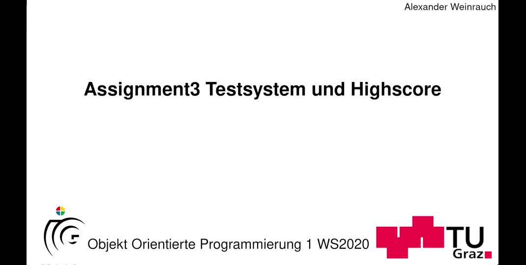 Thumbnail of Tutorial 8 Testsystem Highscore Replay