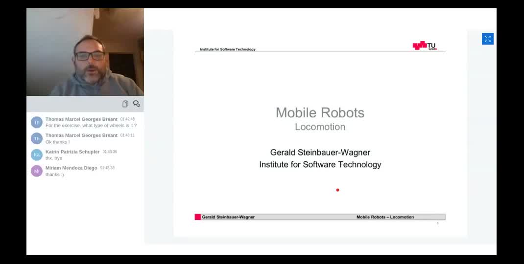 Thumbnail of Lecture Recording - Locomotion