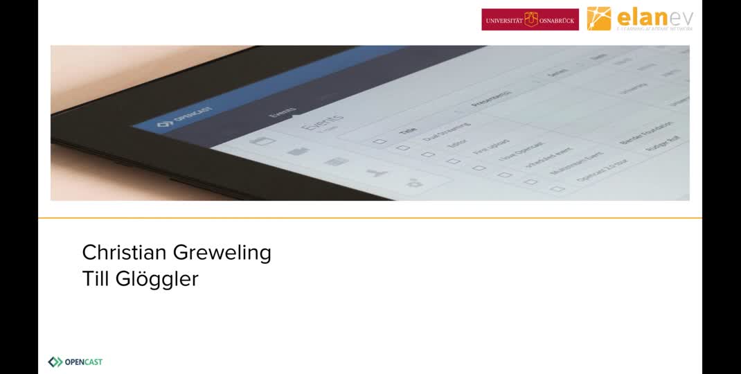 Thumbnail of Opencast scales! Changes Opencast at Uni Osnabrueck during corona