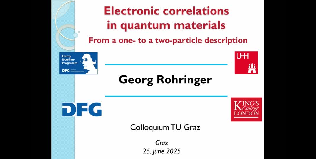 Thumbnail of Scientific Talk and Lehrprobe: GeRO