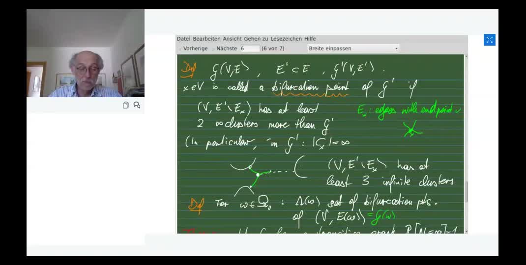 Thumbnail of Lecture 13a: Infinite clusters and isoperimetry