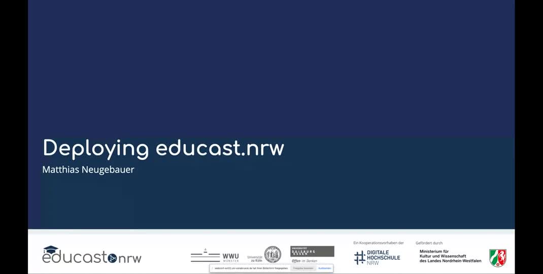 Thumbnail of Deploying educast.nrw