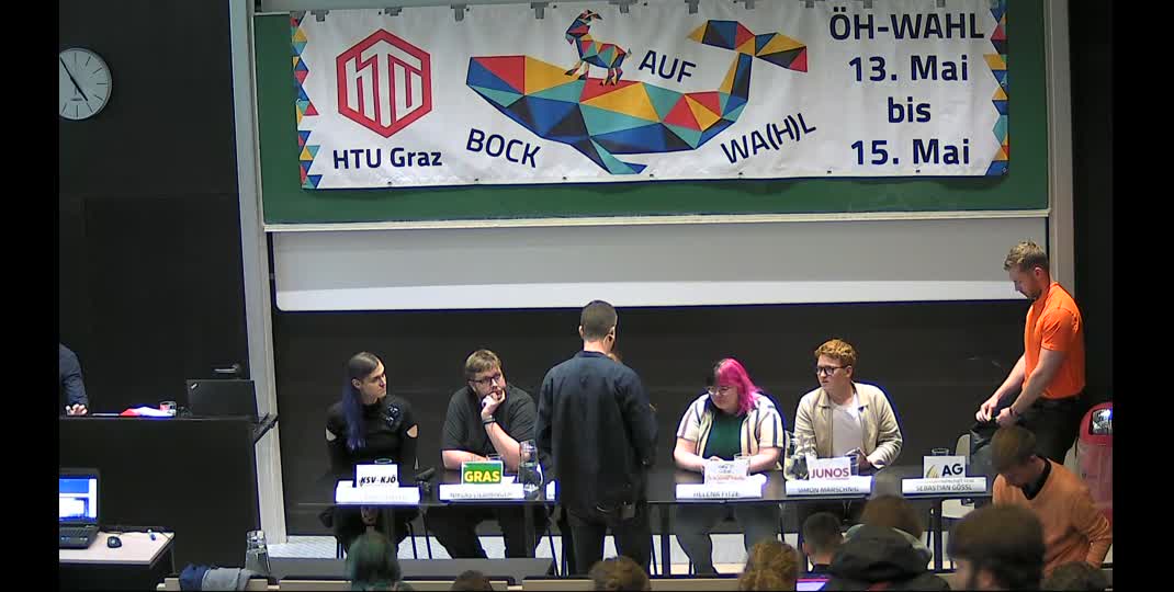 Thumbnail of Podiumsdiskussion zur ÖH Wahl 2025