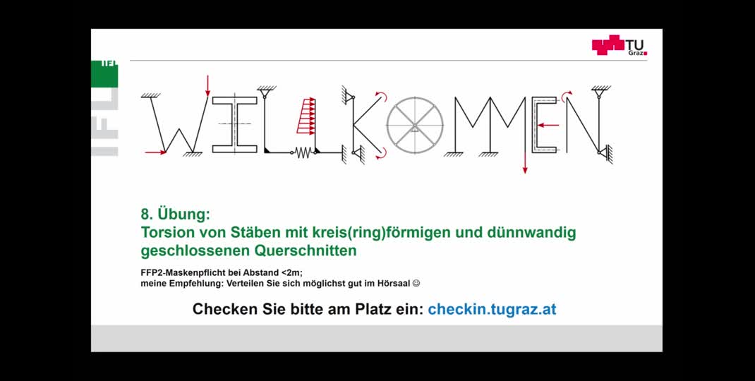 Thumbnail of 8. Übung Festigkeitslehre: Torsion kreis(ring)förmiger/dünnwandig geschlossener Querschnitte