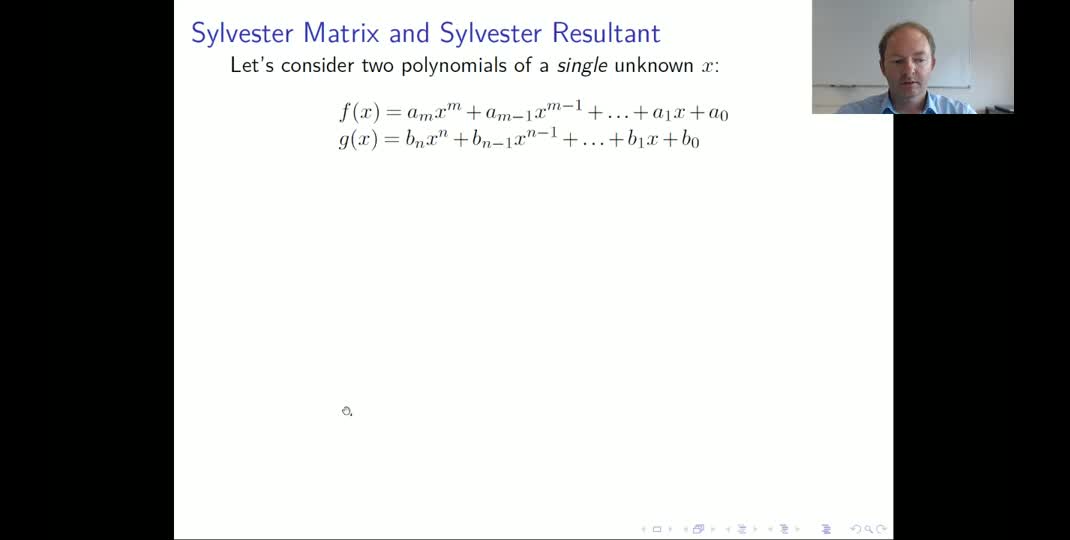 Thumbnail of Sylvester Resultant
