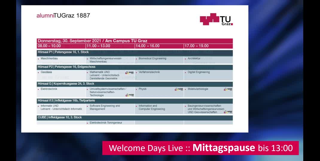 Thumbnail of Welcome Days Live 2021 [Teil 3]